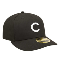 Black Chicago Cubs New Era Low Profile 59FIFTY Fitted Hat