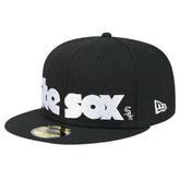 Black Chicago White Sox New Era Checkered Undervisor 59FIFTY Fitted Hat