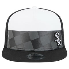 Black Chicago White Sox New Era Checkmate Trucker 9FIFTY Snapback Hat