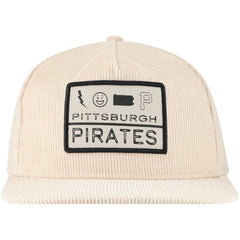 Khaki Pittsburgh Pirates New Era Summer Essential Golfer Snapback Hat