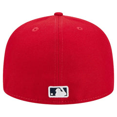 Red Washington Nationals New Era Script Sided 59FIFTY Fitted Hat