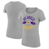 Los Angeles Lakers G-III 4Her by Carl Banks Women's Super-Slim Fit Lightweight Large City Logo T-Shirt