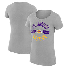 Los Angeles Lakers G-III 4Her by Carl Banks Women's Super-Slim Fit Lightweight Large City Logo T-Shirt