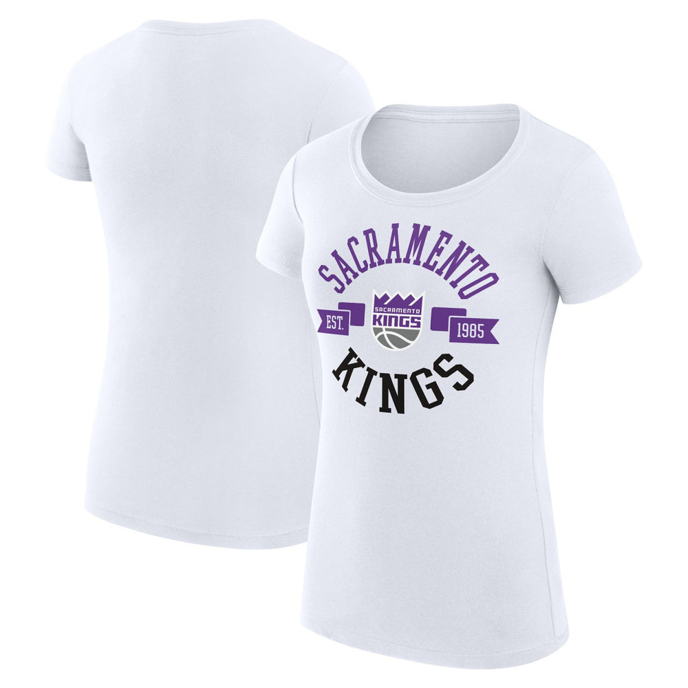Sacramento Kings G-III 4Her by Carl Banks Women's Super-Slim Fit Lightweight Large City Logo T-Shirt
