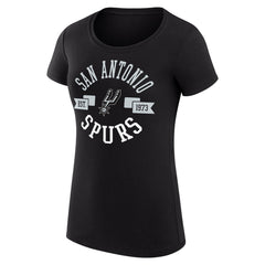 San Antonio Spurs G-III 4Her by Carl Banks Women's Super-Slim Fit Lightweight Large City Logo T-Shirt