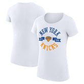 New York Knicks G-III 4Her by Carl Banks Women's Super-Slim Fit Lightweight Large City Logo T-Shirt