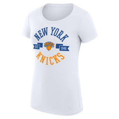 New York Knicks G-III 4Her by Carl Banks Women's Super-Slim Fit Lightweight Large City Logo T-Shirt