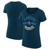 Minnesota Timberwolves G-III 4Her by Carl Banks Women's Super-Slim Fit Lightweight Large City Logo T-Shirt