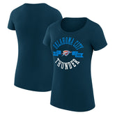 Oklahoma City Thunder G-III 4Her by Carl Banks Women's Super-Slim Fit Lightweight Large City Logo T-Shirt
