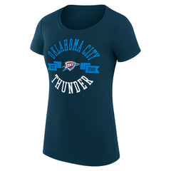 Oklahoma City Thunder G-III 4Her by Carl Banks Women's Super-Slim Fit Lightweight Large City Logo T-Shirt