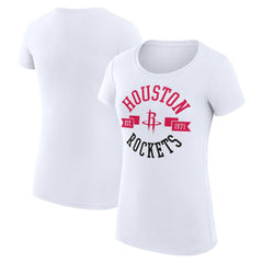 Houston Rockets G-III 4Her by Carl Banks Women's Super-Slim Fit Lightweight Large City Logo T-Shirt