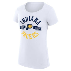 Indiana Pacers G-III 4Her by Carl Banks Women's Super-Slim Fit Lightweight Large City Logo T-Shirt