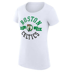 Boston Celtics G-III 4Her by Carl Banks Women's Super-Slim Fit Lightweight Large City Logo T-Shirt