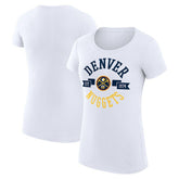 Denver Nuggets G-III 4Her by Carl Banks Women's Super-Slim Fit Lightweight Large City Logo T-Shirt sale