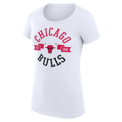 Chicago Bulls G-III 4Her by Carl Banks Women's Super-Slim Fit Lightweight Large City Logo T-Shirt sale