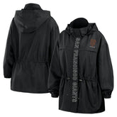 Black San Francisco Giants WEAR by Erin Andrews Women's Full-Zip Windbreaker Hoodie Jacket