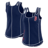 Navy Boston Red Sox WEAR by Erin Andrews Women's Contrast Stitch Tank Top