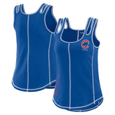 Royal Chicago Cubs WEAR by Erin Andrews Women's Contrast Stitch Tank Top
