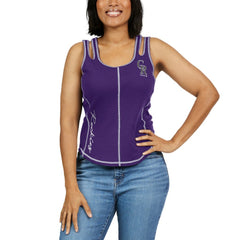 Purple Colorado Rockies WEAR by Erin Andrews Women's Contrast Stitch Tank Top