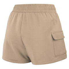 Tan Atlanta Braves WEAR by Erin Andrews Women's Shorts