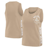 Tan Boston Red Sox WEAR by Erin Andrews Women's Tonal Tank Top