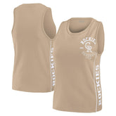 Tan Colorado Rockies WEAR by Erin Andrews Women's Tonal Tank Top