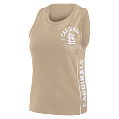Tan St. Louis Cardinals WEAR by Erin Andrews Women's Tonal Tank Top