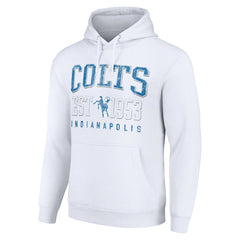 Starter Unisex Throwback Logo Pullover Hoodie - Indianapolis Colts Hoodies