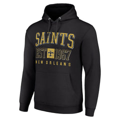 Starter Unisex Throwback Logo Pullover Hoodie - New Orleans Saints Hoodies