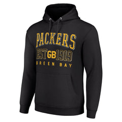 Starter Unisex Throwback Logo Pullover Hoodie - Green Bay Packers Hoodies