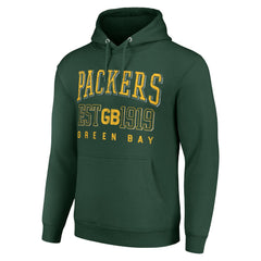 Starter Unisex Throwback Logo Pullover Hoodie - Green Bay Packers Hoodies