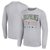 Starter Throwback Logo Long Sleeve T-Shirt - Miami Dolphins T-shirts