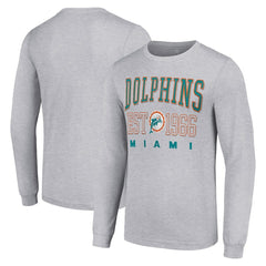 Starter Throwback Logo Long Sleeve T-Shirt - Miami Dolphins T-shirts