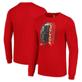 Starter Half Helmet Logo Long Sleeve T-Shirt - San Francisco 49ers T-shirts