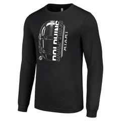 Starter Half Helmet Logo Long Sleeve T-Shirt - Miami Dolphins T-shirts