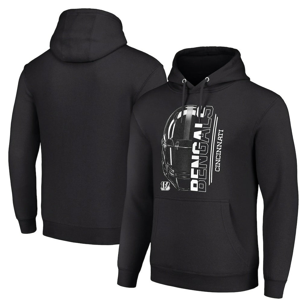 Starter Unisex Half Helmet Logo Pullover Hoodie - Cincinnati Bengals Hoodies