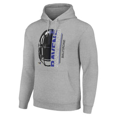 Starter Unisex Half Helmet Logo Pullover Hoodie - Baltimore Ravens Hoodies