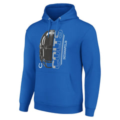 Starter Unisex Half Helmet Logo Pullover Hoodie - Indianapolis Colts Hoodies