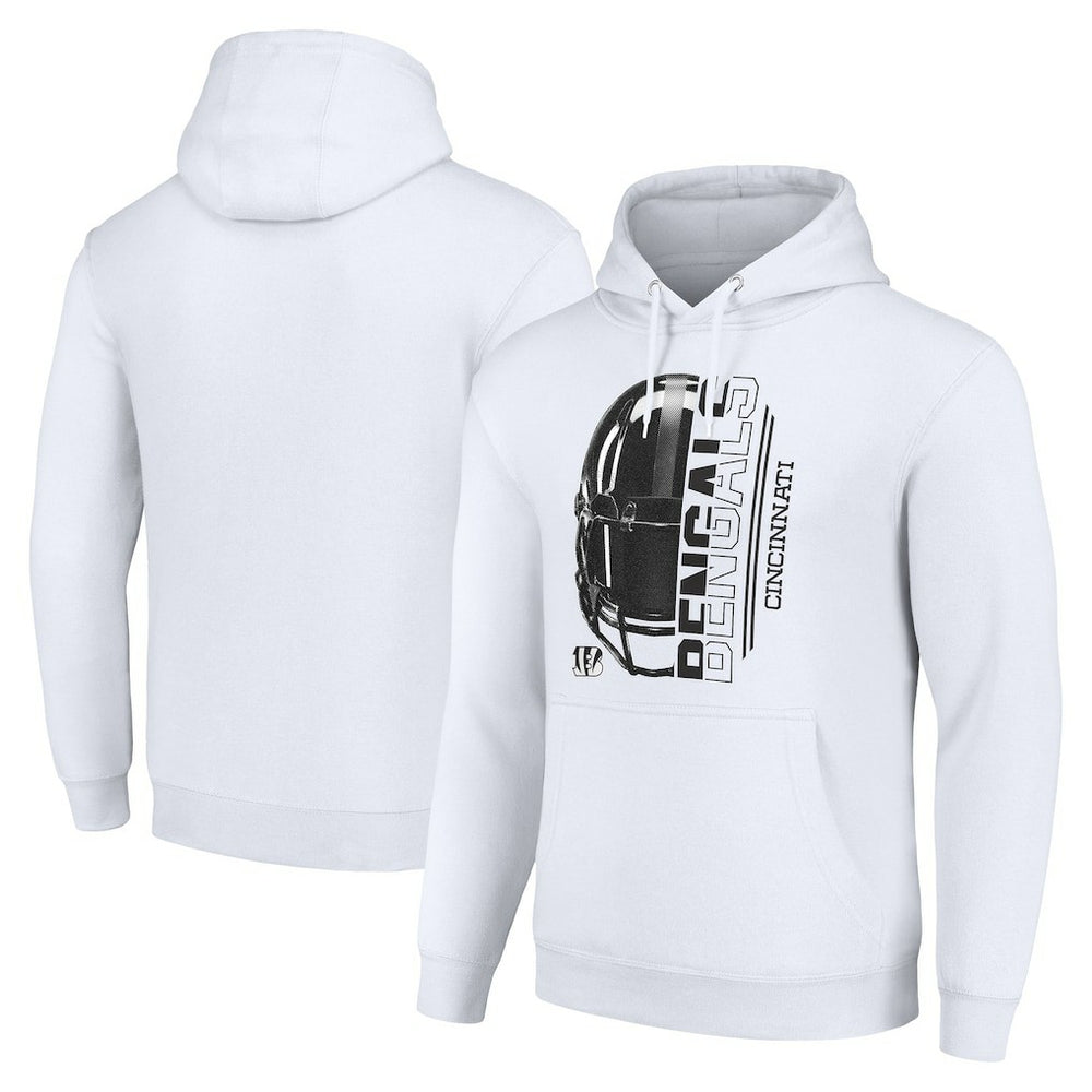 Starter Unisex Half Helmet Logo Pullover Hoodie - Cincinnati Bengals Hoodies