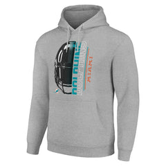 Starter Unisex Half Helmet Logo Pullover Hoodie - Miami Dolphins Hoodies