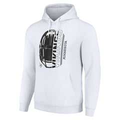Starter Unisex Half Helmet Logo Pullover Hoodie - Minnesota Vikings Hoodies