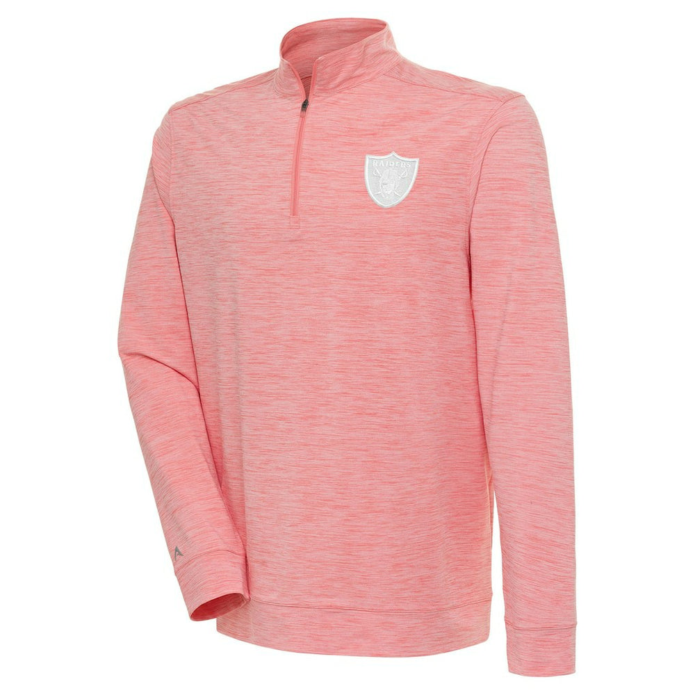 Antigua Bright Quarter-Zip Pullover Top - Las Vegas Raiders Pullover