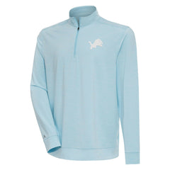 Antigua Bright Quarter-Zip Pullover Top - Detroit Lions Pullover
