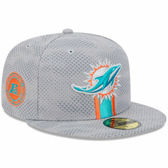 2024 Sideline 59FIFTY Fitted Hat - Miami Dolphins Hats