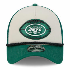 2024 Sideline Historic 9FORTY A-Frame Trucker Adjustable Hat - New York Jets Hats