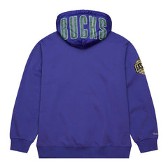 Mitchell & Ness Milwaukee Bucks Team OG 2.0 Vintage Logo Fleece Pullover Hoodie