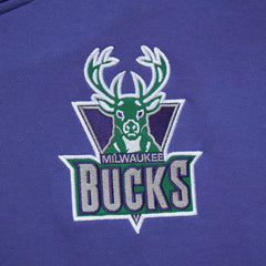Mitchell & Ness Milwaukee Bucks Team OG 2.0 Vintage Logo Fleece Pullover Hoodie