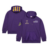 Mitchell & Ness Utah Jazz Team OG 2.0 Vintage Logo Fleece Pullover Hoodie