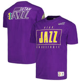 Mitchell & Ness Utah Jazz Hardwood Classics Team OG 2.0 Premium Vintage Logo T-Shirt
