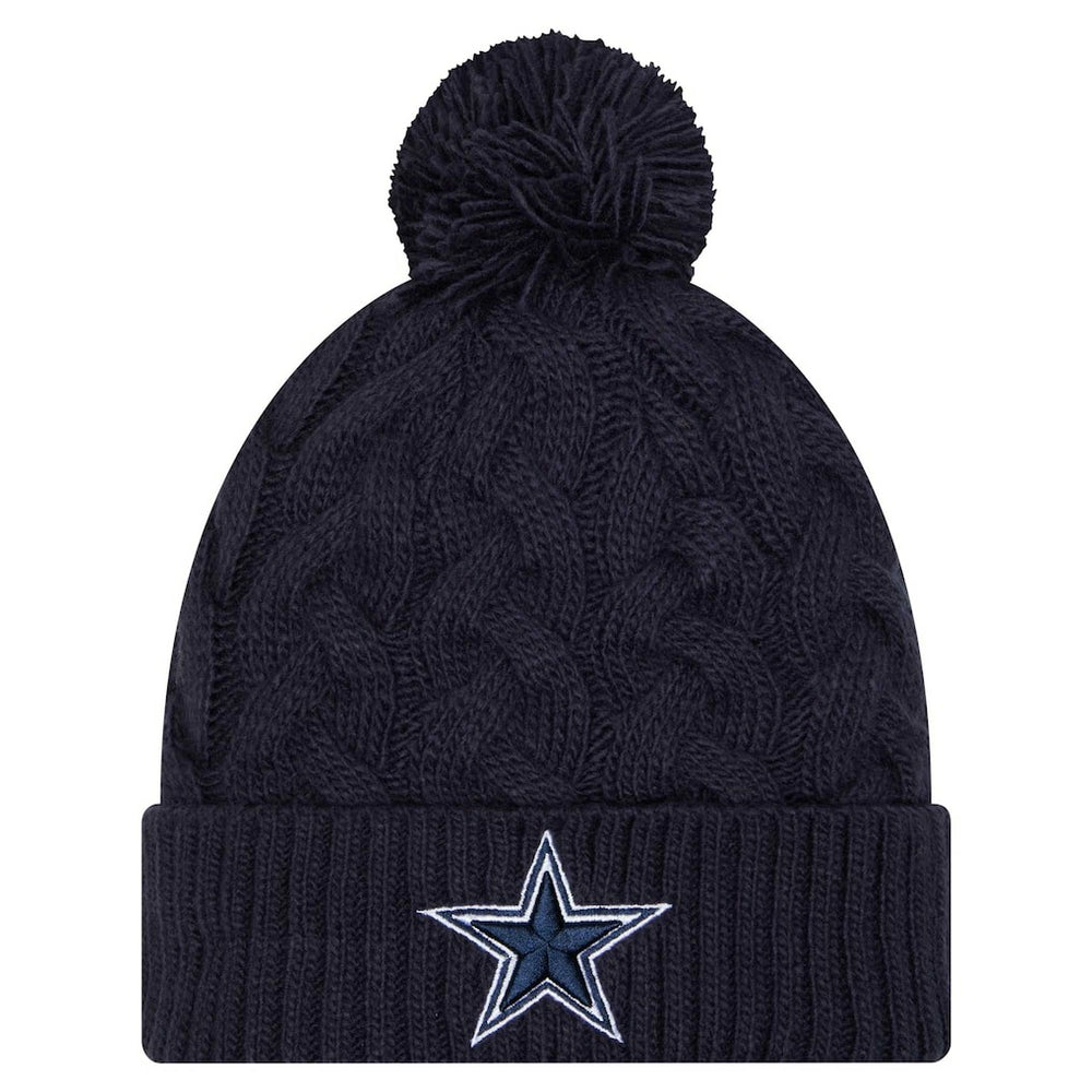 Women's Cable Knit Hat with Pom - Dallas Cowboys Hats